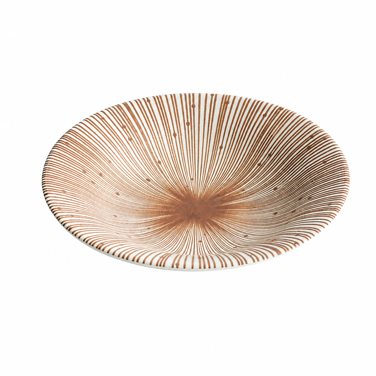 Radial Pattern Ceramic Plate