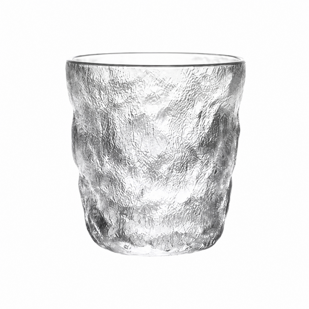 Glacier Textured Glass Cup