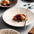 Radial Pattern Ceramic Plate