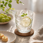 Glacier Textured Glass Cup